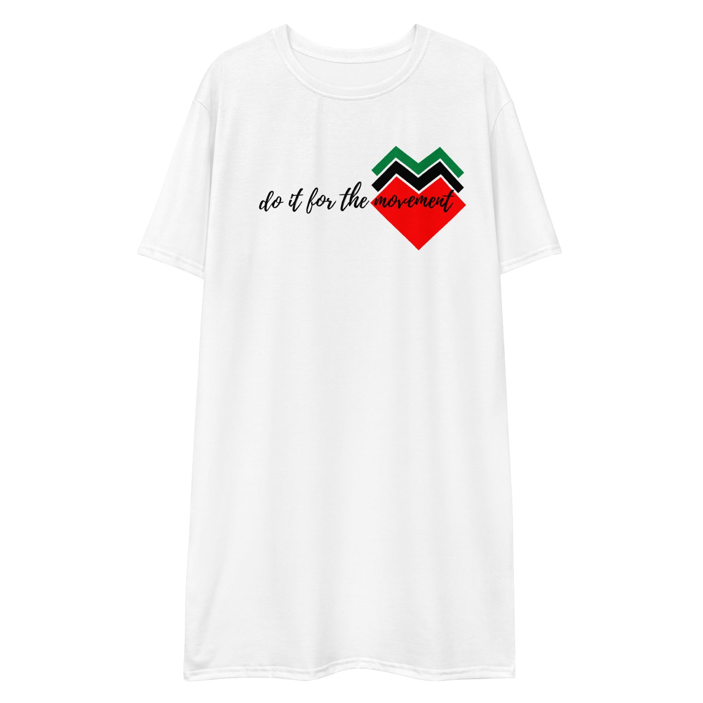 Do It For The Movement T-shirt dress (white)