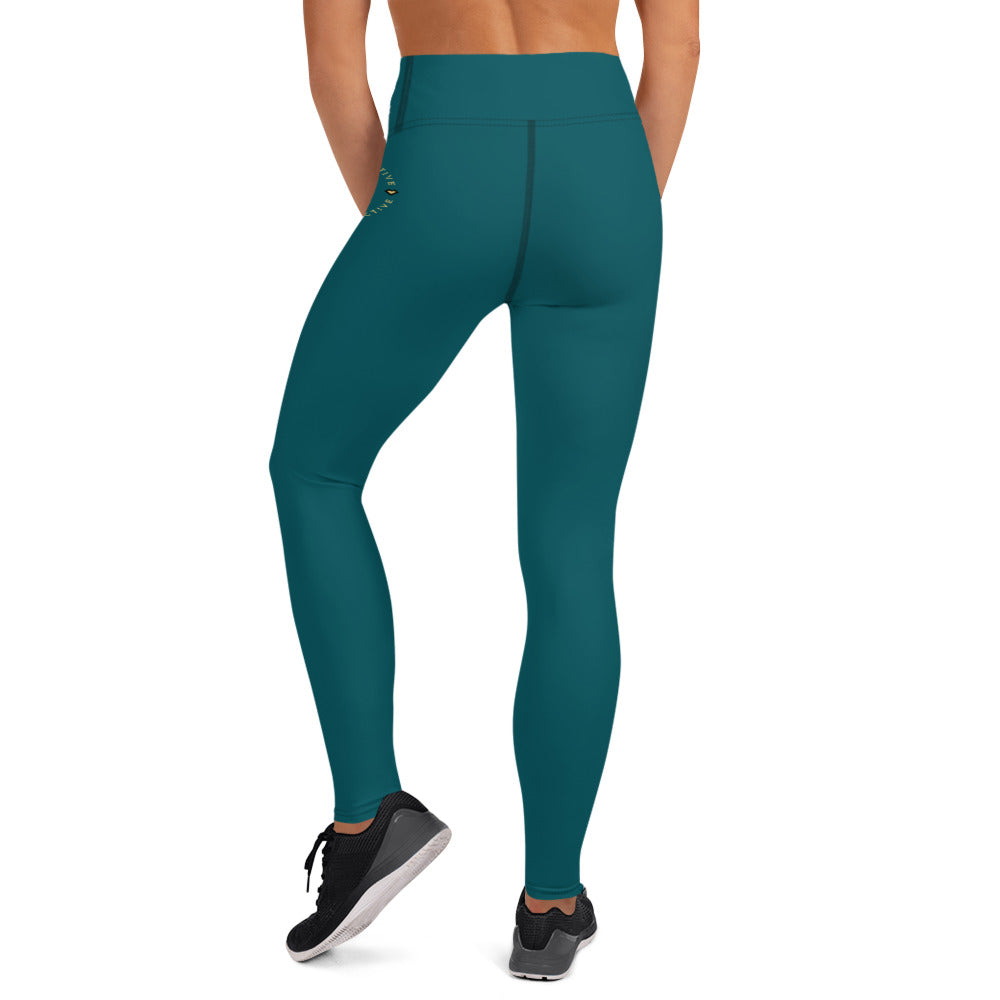 GUGA Signature Leggings- Green & Gold