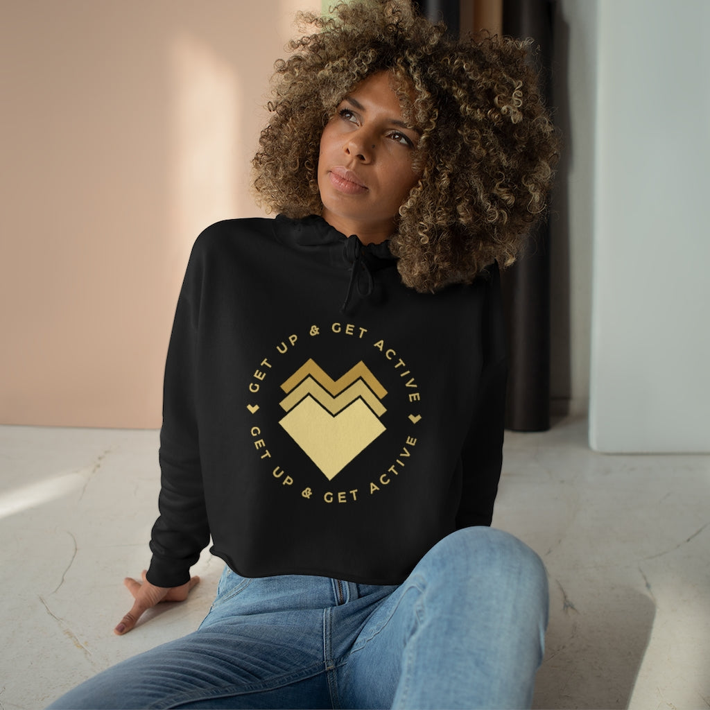 GUGA Goes Gold Crop Hoodie