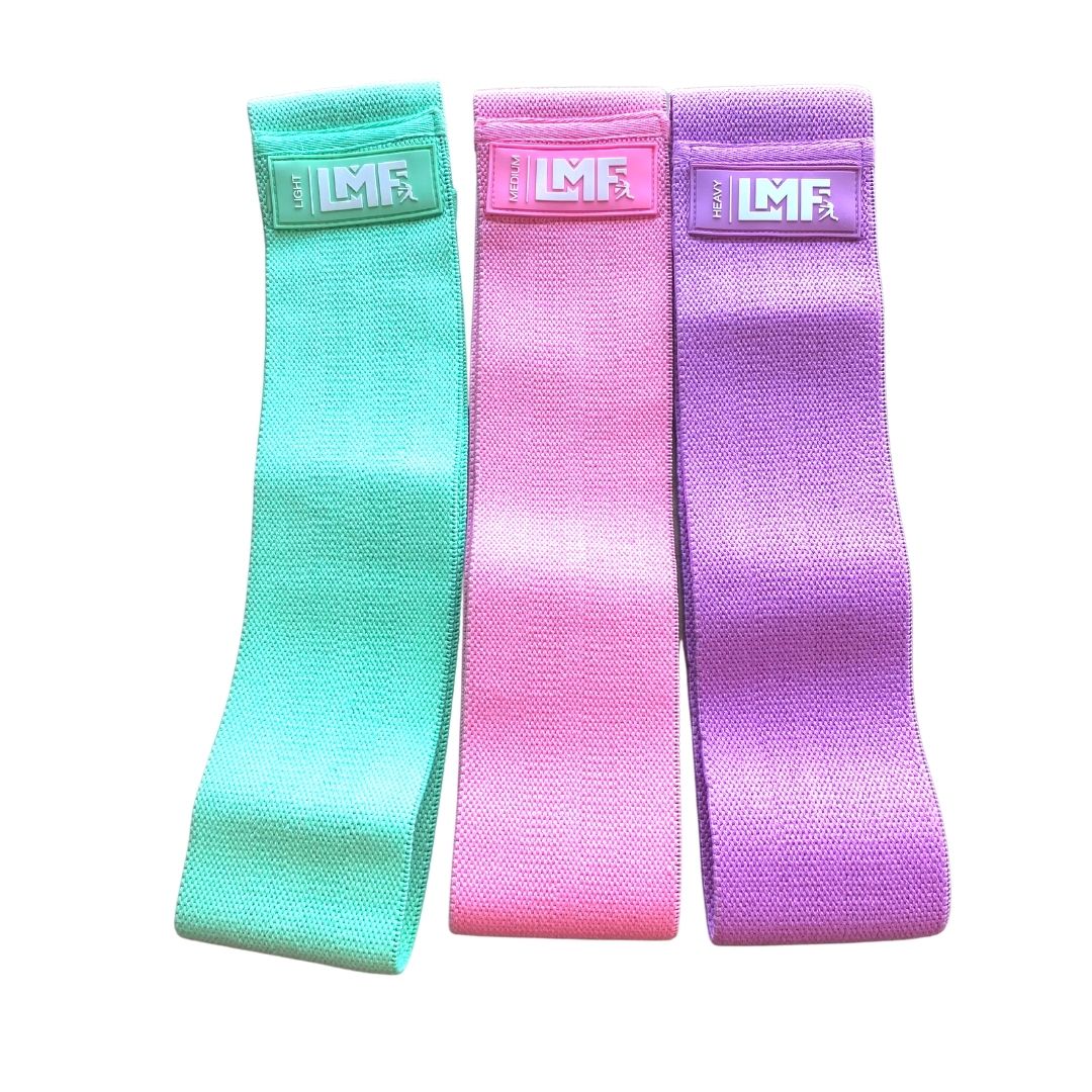 LMF 3PC Booty Band Set- with FREE Dance Band Workout