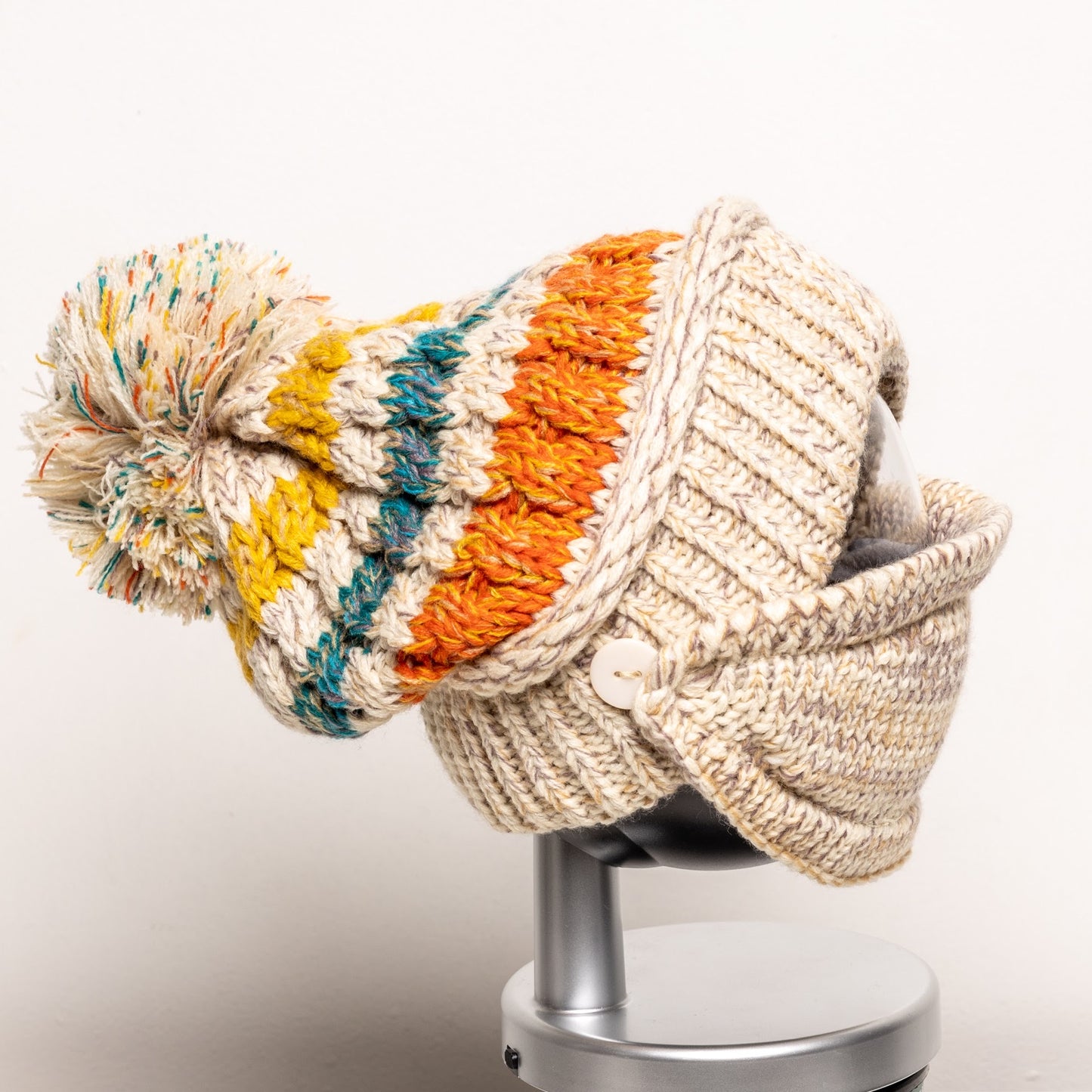 GUGA Pom Beanie Set