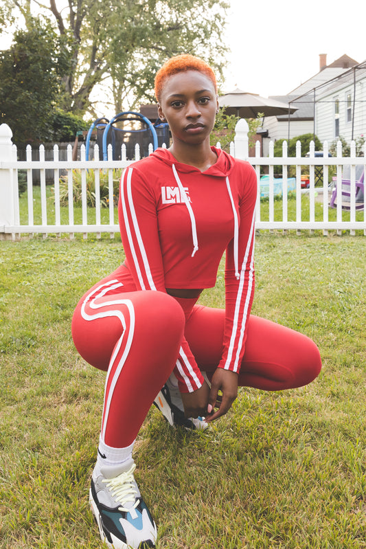 LMF Cropped Sweat Suit